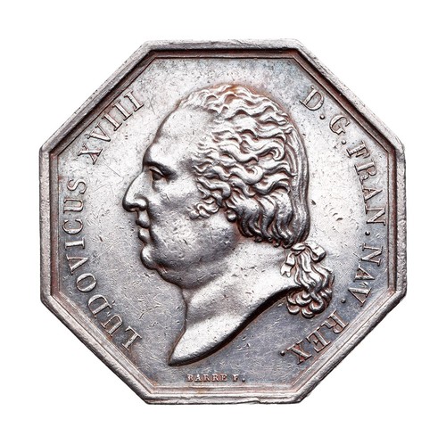 Jeton louis xviii - xviii, ville
