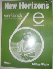 New Horizons Workbook 6e - Programme 1977 - Manuel scolaire anglais Bordas 1973