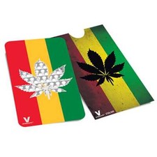 Grinder Plat Carte de Crédit The V Syndicate (Rasta Leaf)