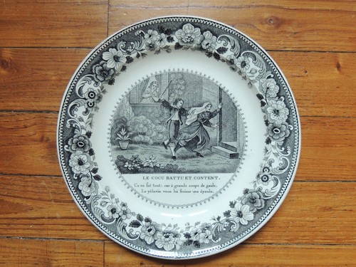 Assiette faïence montereau - en,