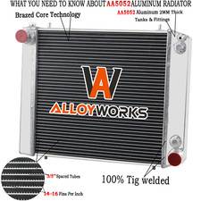 3 Rangées Radiateur Pour 1990-94 Land Rover Discovery 1Defender 200TDI 2.5LTurbo