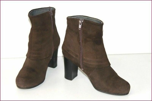 Bottines revers daim marron - à,