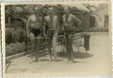 PHOTO ANCIENNE - VINTAGE SNAPSHOT - HOMME TORSE NU MUSCLE SLIP MAILLOT - MAN 2