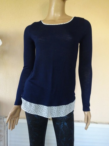 Haut tunique blouse - tunique, bleu
