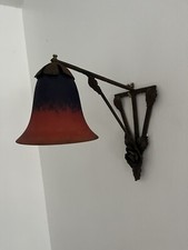 Applique Murale Signée Schneider Pâte De Verre XIXe