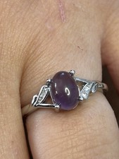 Bague réglable en Améthyste – Sérénité et intuition