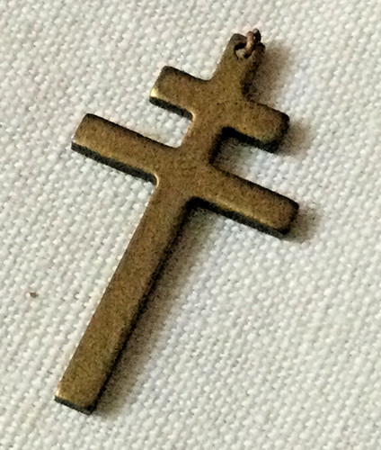 Pendentif croix lorraine - pendentif, de