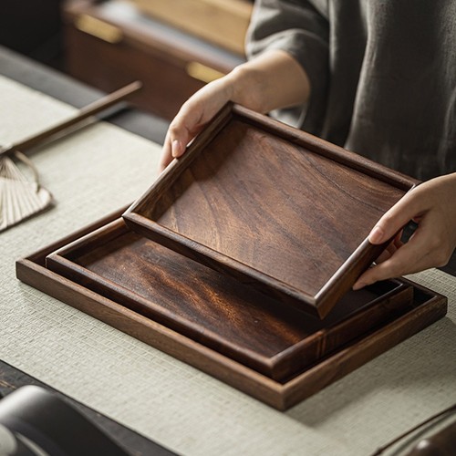 Plateau service bambou - de,