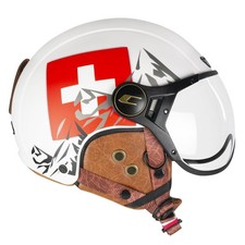Ebi Casque Ski Adulte Unisexe, Blanc Rouge Mat, S 55-56cm