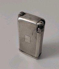 Briquet ancien Flaminaire Quercia CRILLON ARGENT Solid Silver Lighter Feurzeug 