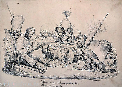 Honore daumier pauvres moutons - honore,