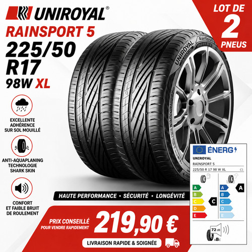 Lot pneus 225 50 - de, r17