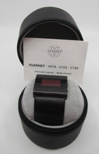 TA1327 VUARNET MONTRE DIGITALE NOIRE COFFRET ROND CUIR  Ref V12A173