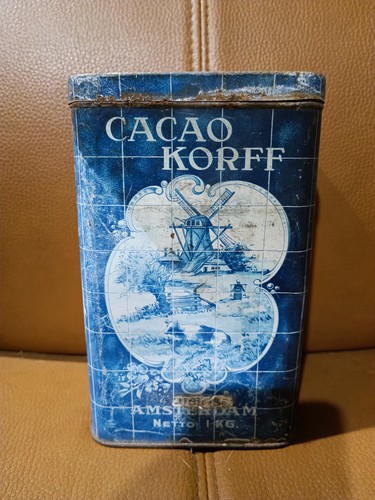 Ancienne boite métal cacao - boite,