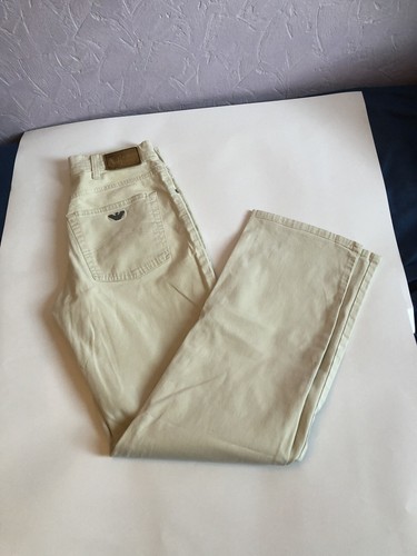 Pantalon creme armani jeans - pantalon,