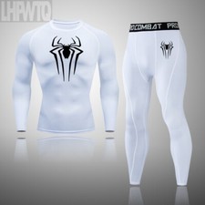 Sous vêtement ski thermique homme spiderman tenue fitness sous combinaison snow 
