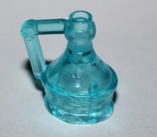 Lego Trans-Light Blue Minifig Utensil Flask with Handle 4429 set 7586 5850 rare