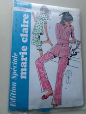 Marie Claire, patron n° 21.211 couture, tailles 38-42-46 vintage