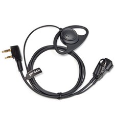 Oreillette en Forme de D pour Talkie-walkie Compatible avec Baofeng UV-5R BF-...