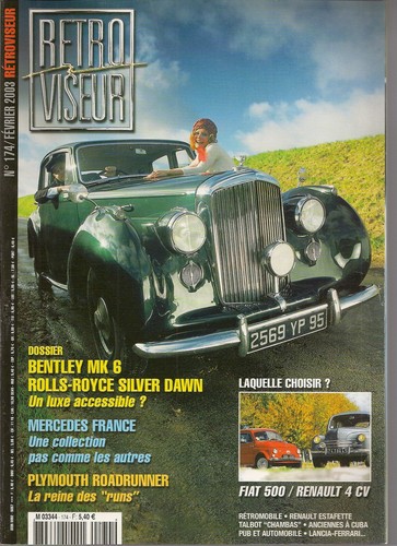 Retroviseur 174 bentley mk6 - 174,