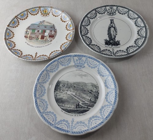 Lot assiettes parlantes - de,
