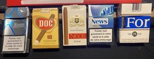 5 PAQUETS  VIDES CIGARETTES CIGARILLOS NEWS WINSTON FORTUNA DOC