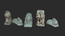 5 statues UNIQUE PHARAONIQUE