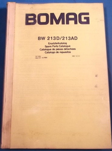 Manuel pièces pour bomag - manuel,