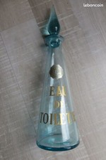 Ancien Flacon cristal bleu