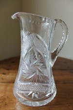 superbe cruche en cristal de Bohème - art de la table -  parfait état