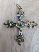 Croix Bronze Pendentif - Esoterisme Cathare - Pour Collier Bijoux- 