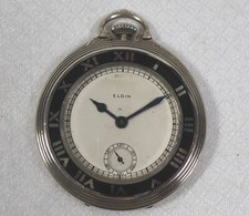 Art deco Elgin montre gousset - tres rare - vers 1932 - 17 rubis