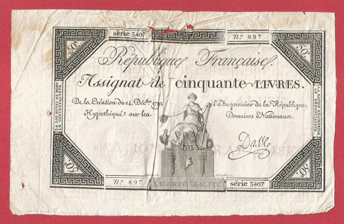 Assignat livres 14 - livres,