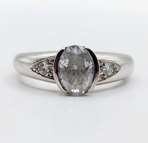 Bague jonc vintage - , blanc