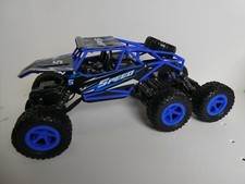 Buggy télécommande Rock Crawler 6 roues motrices pour enfants 8+ ans, bleu