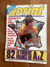 TOUR DE FRANCE 1982 Sprint International N 17 avec poster de la carte et le guid