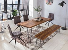 FineBuy Banc de cuisine Bois