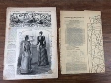 LA MODE ILLUSTREE Année 1891  # 38  avec son PATRON  / with PATTERN