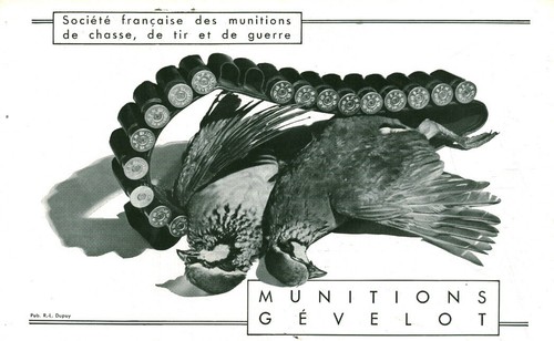 Publicité ancienne munitions