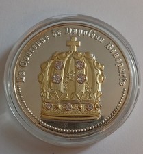 France, Médaille, La Couronne de Napoléon Bonaparte, Cuivre plaqué Argent