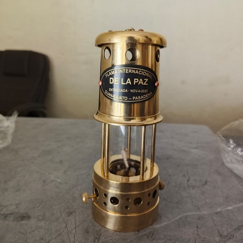 Lampe pétrole ancre laiton - lampe,