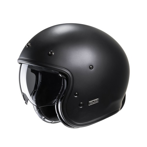 Casque moto hjc - jet, noir