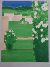  Lithographie "Roses De Mai" Bernard Cathelin, L'intelligence des Fleurs - 1988 