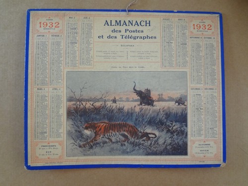 Almanach des postes - almanach, et