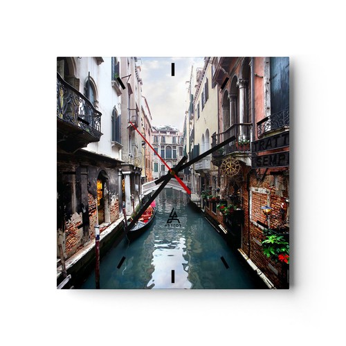 Horloge murale verre - horloge, en