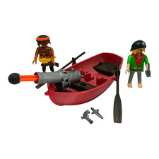 sympa  base pirate avec barque 5137  Playmobil ( bateau , corsaire  ) 1762