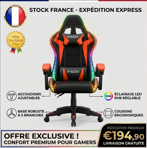 Fauteuil gaming led rgb - gaming,