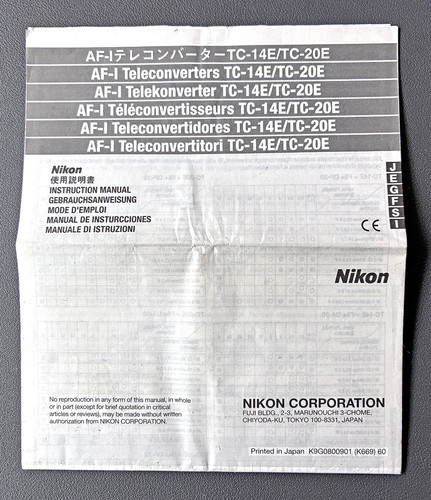 Nikon teleconverters - af-i,