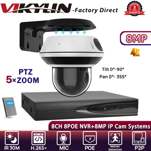Vikylin 8ch 8poe nvr ptz - nvr,