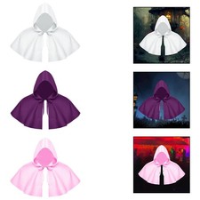 Cape à capuche sinistre d'Halloween, châle gothique de cosplay, cape à